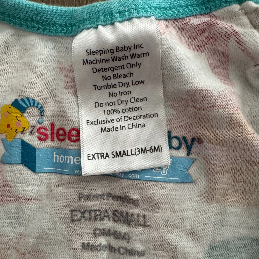 Sleeping Baby Zippadee-Zip Swaddle Sack XS 3-6M White Safari Animal Print Cotton